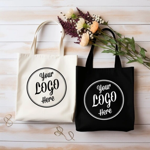 Custom Logo Canvas Tote Bags